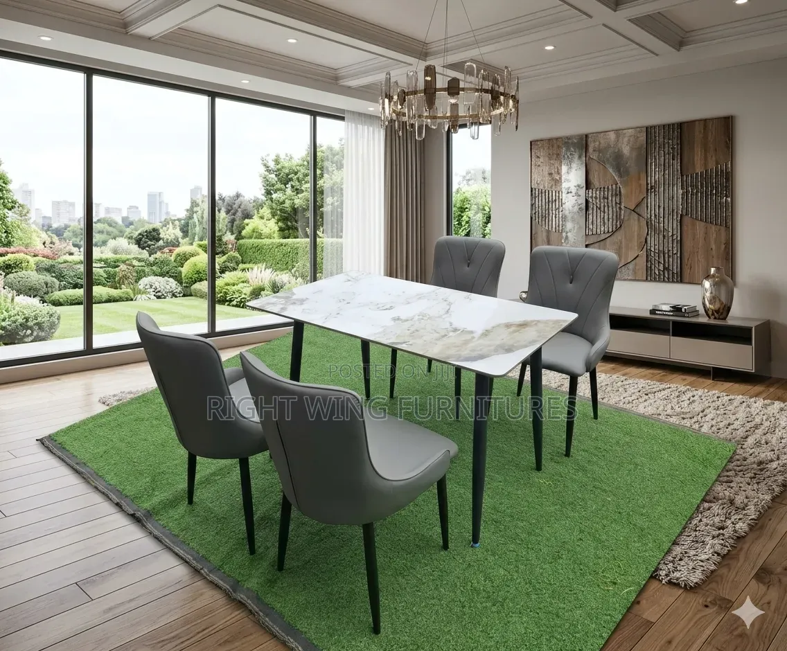 Marble Table With 4 Chairs
