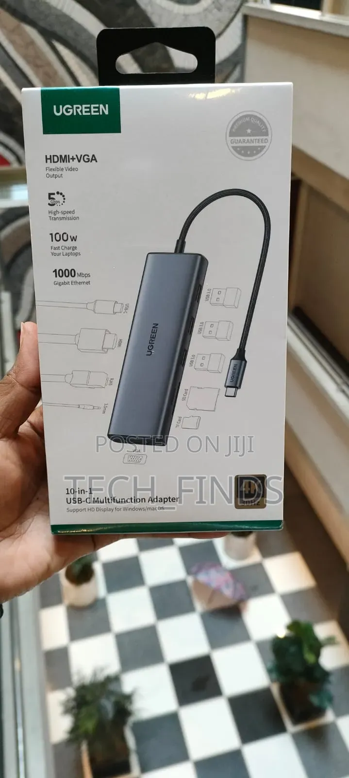 Ugreen 10-in-1 Usb-C Hub, Usb-C to 2 Hdmi( at 60hz)