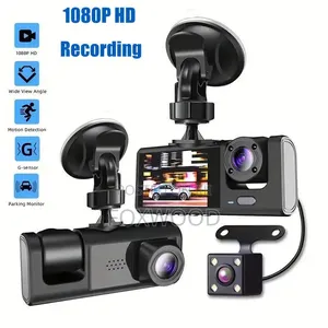 3in1 Lens Car Dash Cam 1080p