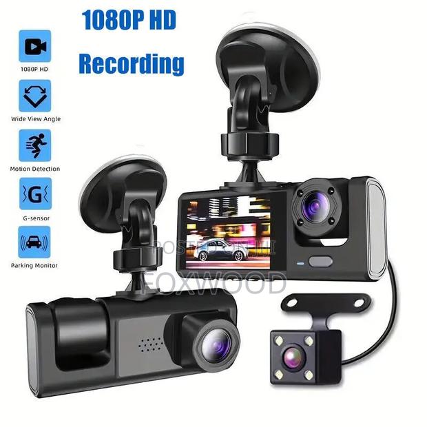 3in1 Lens Car Dash Cam 1080p - thumbnail 2