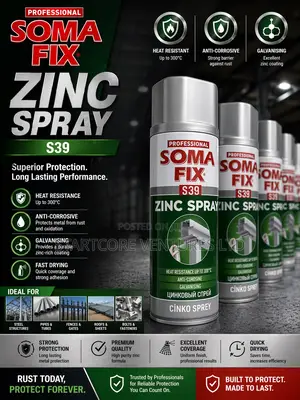 Somafix Galvanizing Zinc Spray Anti-corrosion 400ml