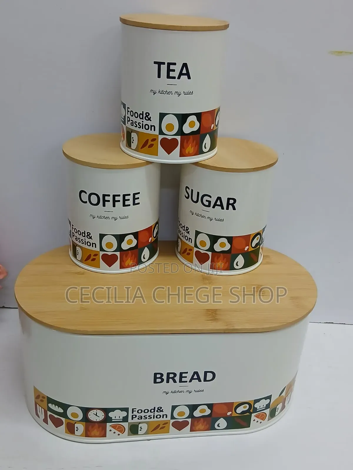 Bread Bin and Sugar Canister