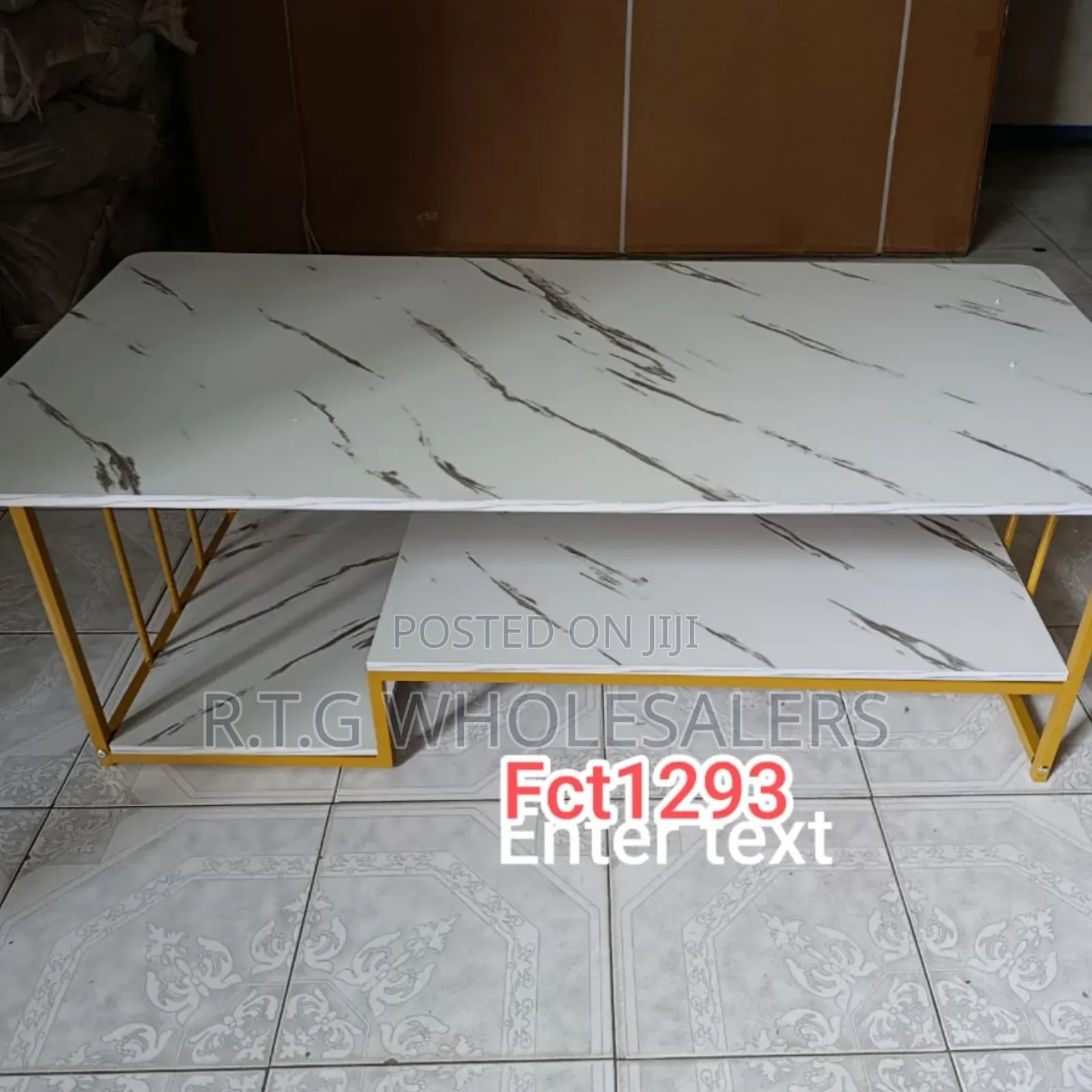 Executive White Marble Coffee Table