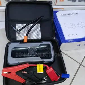 Reliable Car Jumpstarter With Emergency Power Inflator and Flash Light