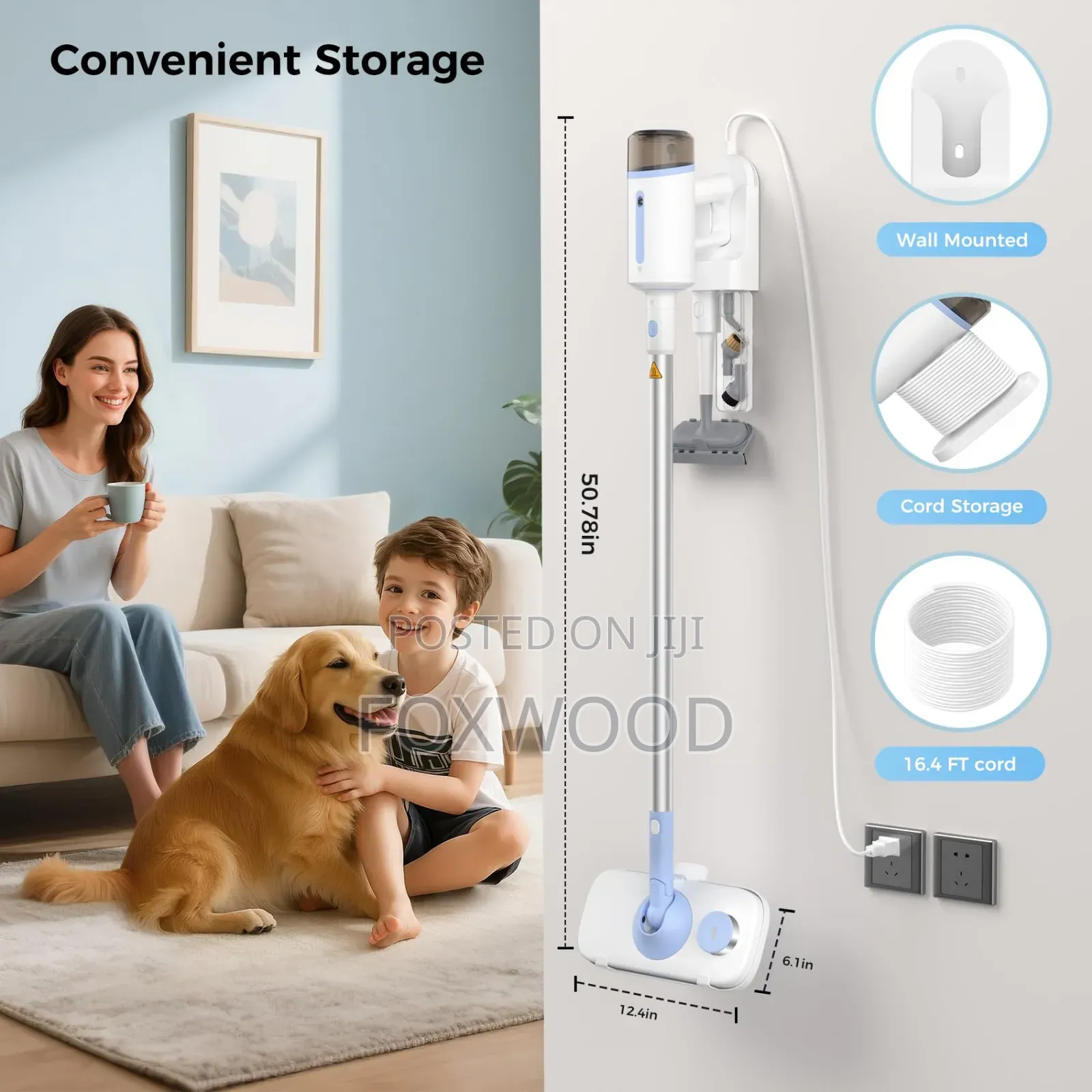 5 in 1 Floor Steamer With Detachable Handheld Steam