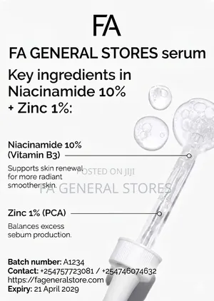 Niacinamide 10% Zinc 1% Serum
