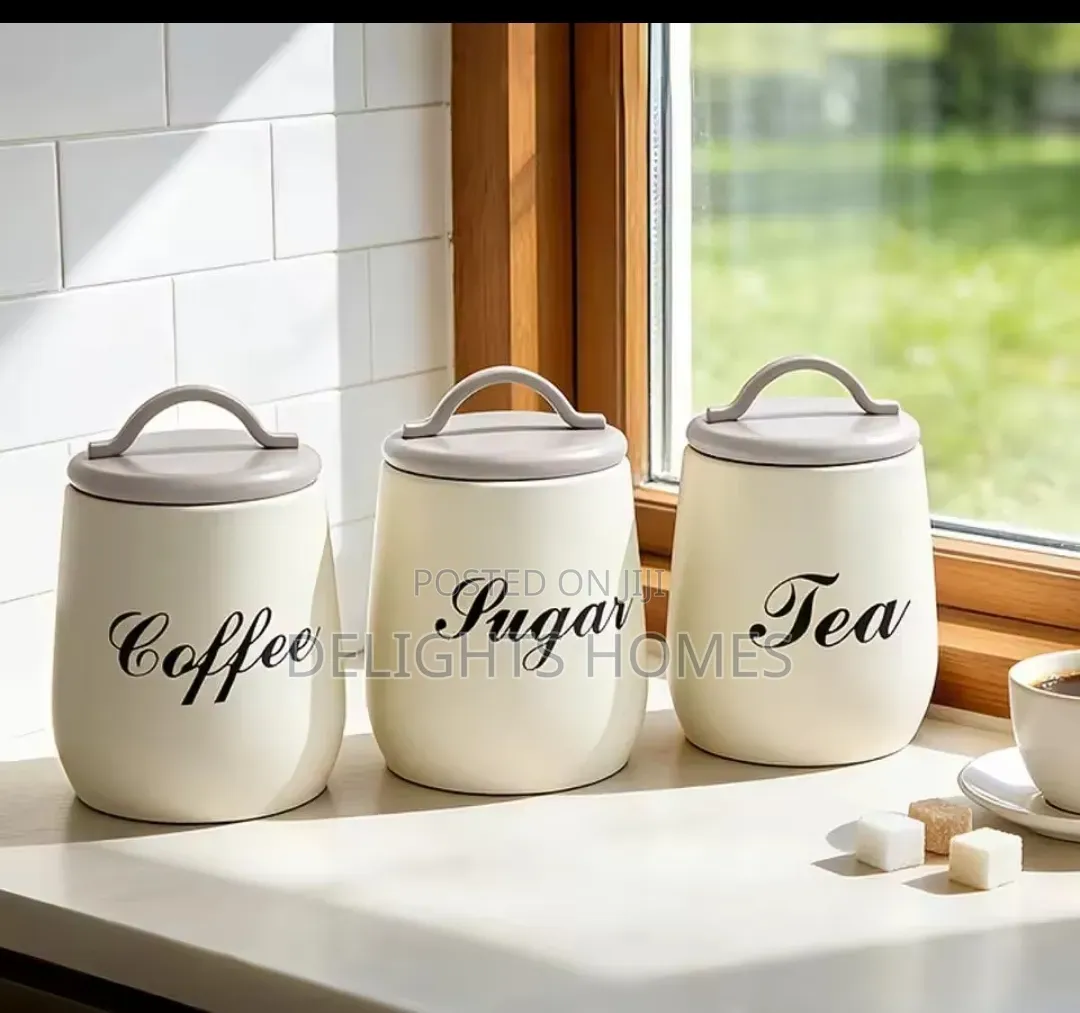Sugar, Tea, Coffee Canisters-Alp