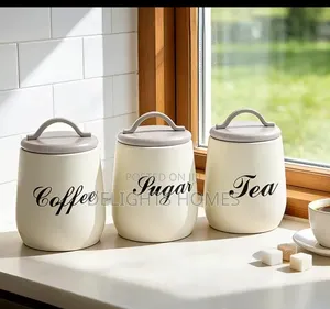 Sugar, Tea, Coffee Canisters-Alp