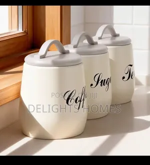 Sugar, Tea, Coffee Canisters-Alp