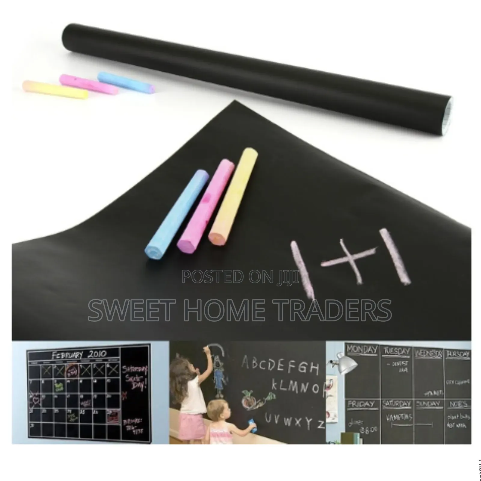 Black Board Sticker for Home, Office, School