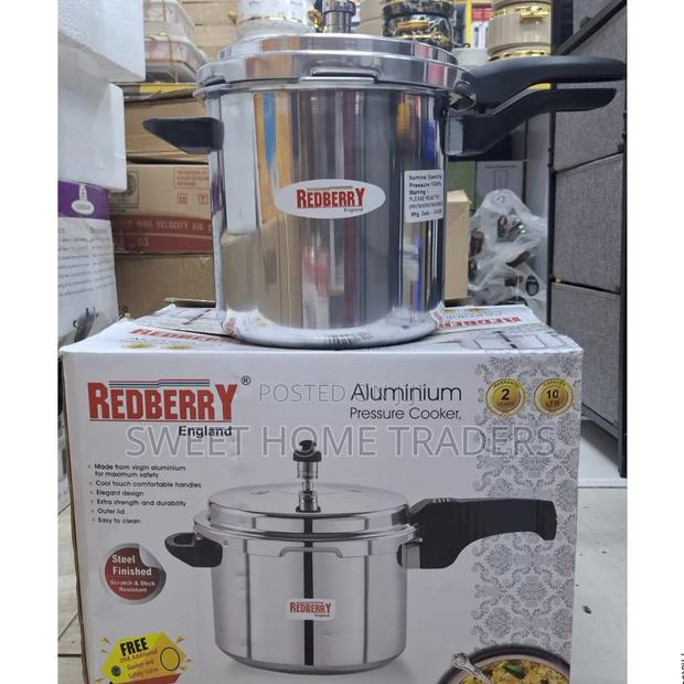 Redberry Aluminium Pressure Cooker 10l /2 Years Warranty