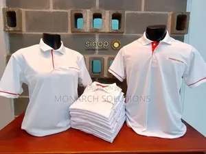 White Plain Polo Tshirts or Black Plain Polo Tshirt With Your Logo