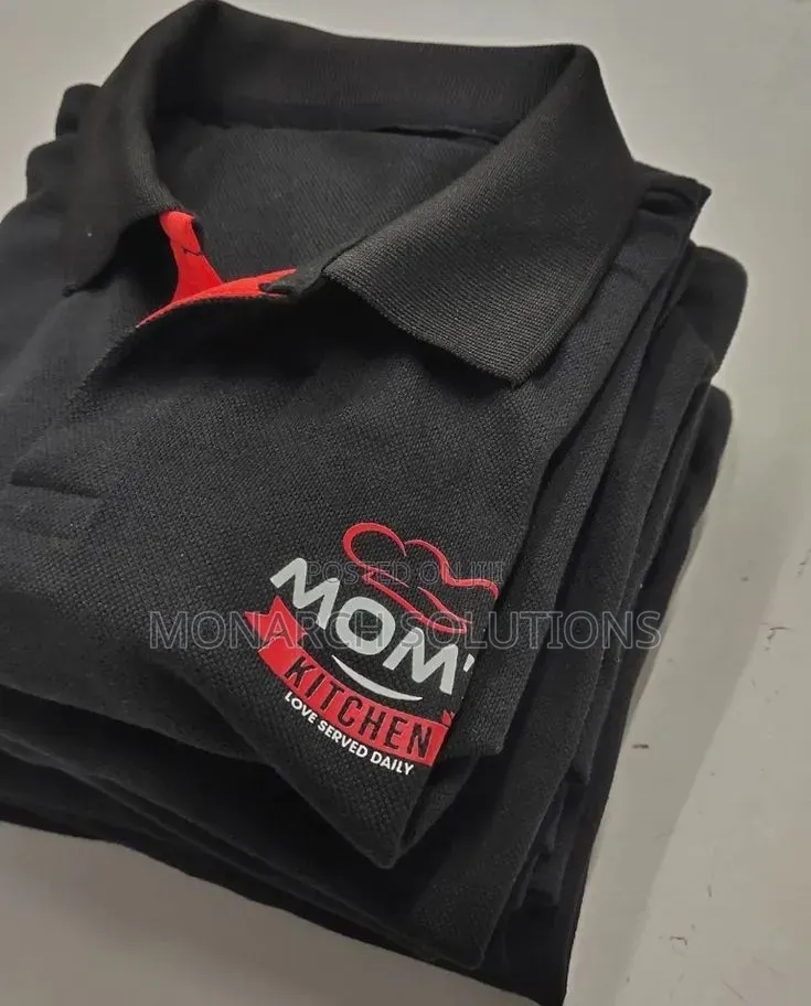White Plain Polo Tshirts or Black Plain Polo Tshirt With Your Logo