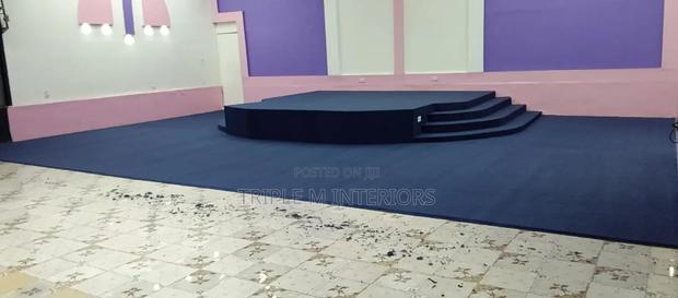 Inspire Reverence With Beautiful Delta Blue Floor Presentation