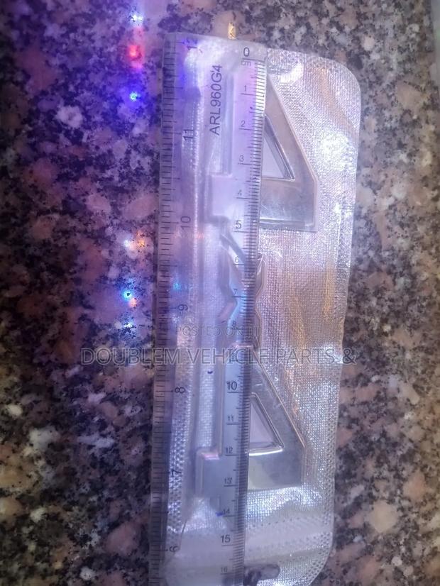 Emblem Logo Name Badge 4x4 4 by 4 Universal Chrome/Silver Shiny - thumbnail 2