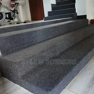 Bring a Calm, Modern Vibe to Your Stairs With Grey Carpet Covering