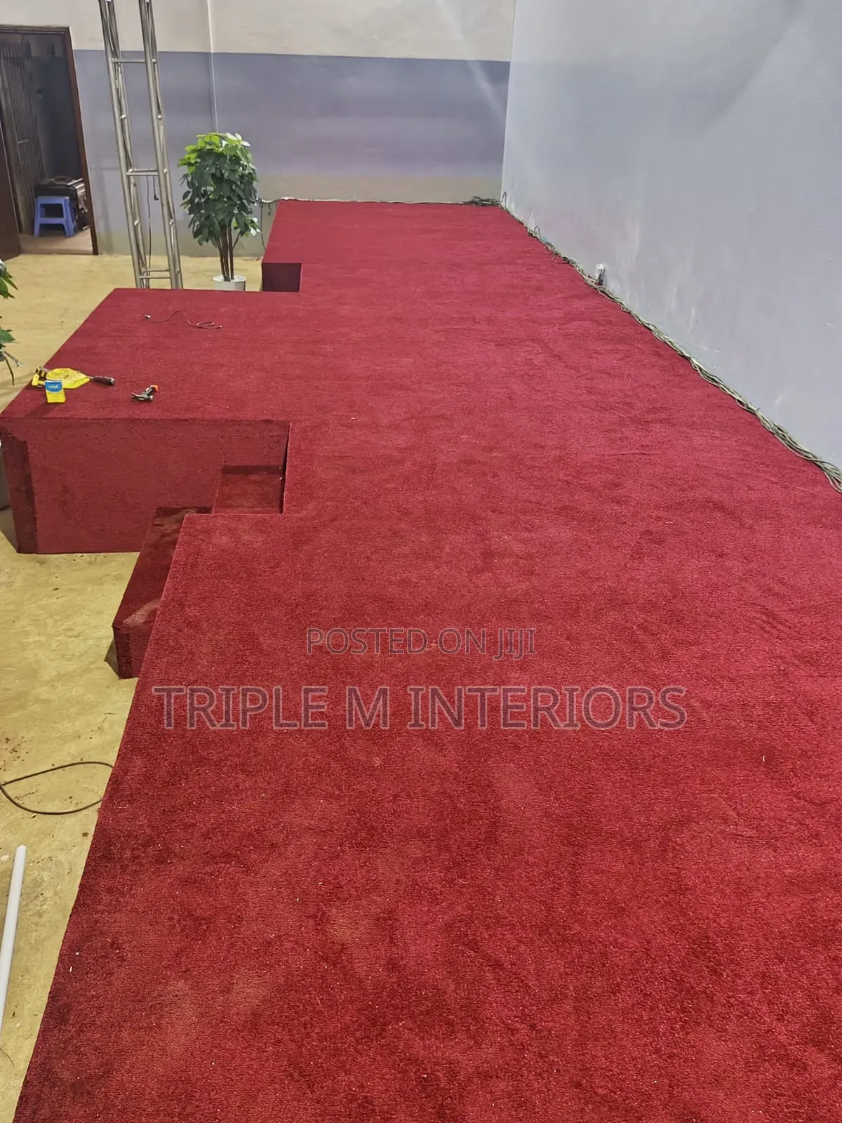 Introduce a Contemporary Carpet Wall Style to Your Pulpit Area