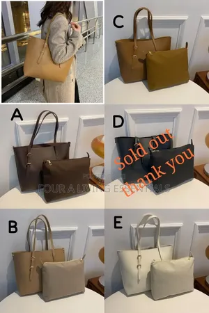Minimalist Tote Bag With Inside Pouch