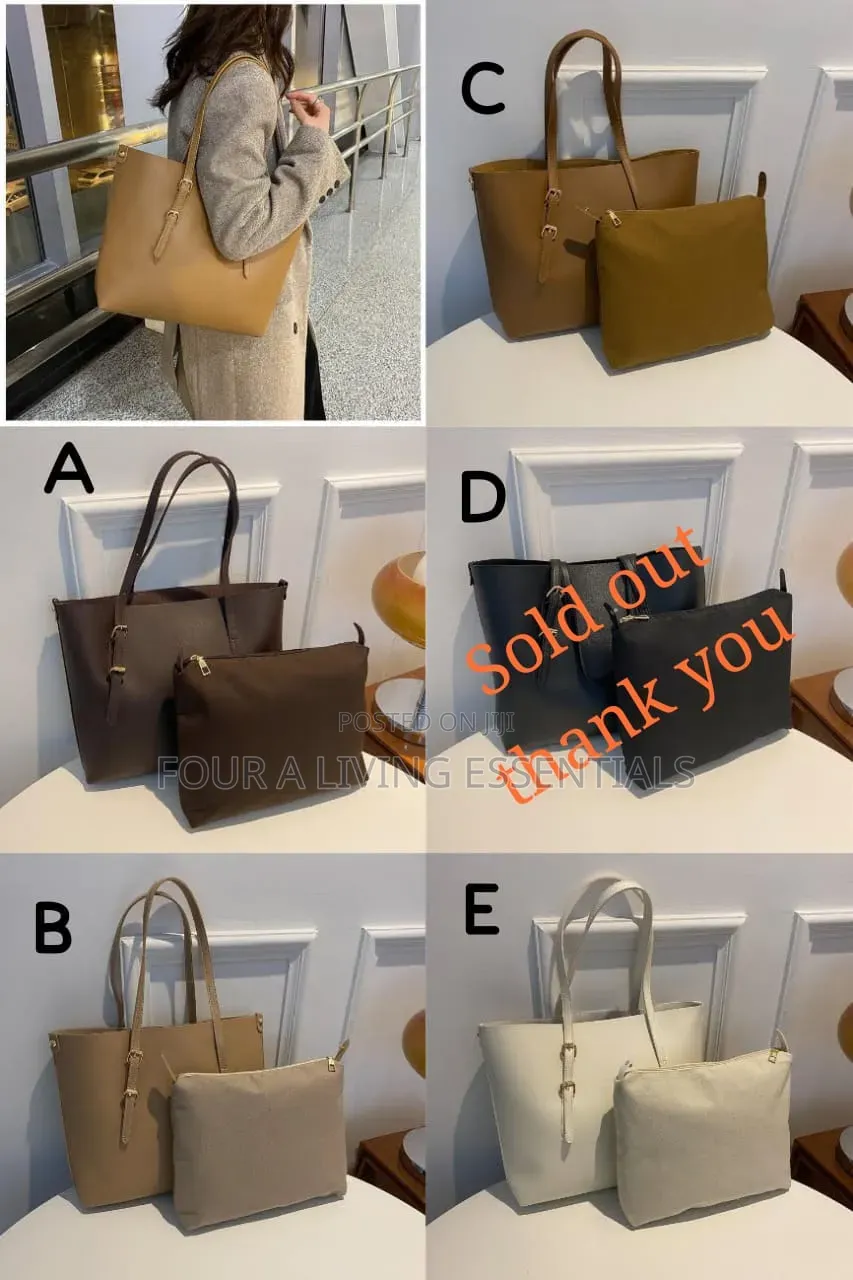 Minimalist Tote Bag With Inside Pouch