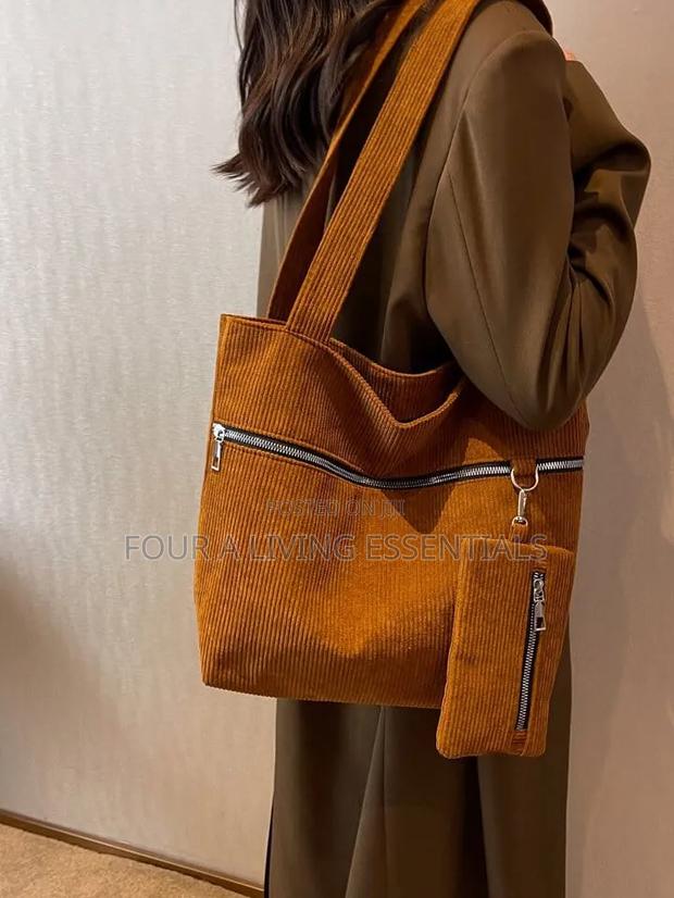 Casual Corduroy Shoulder Bag - thumbnail 2