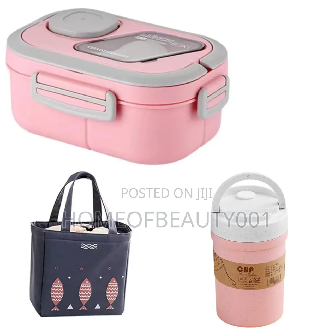 3 in One Micro Waveble Lunch Box Set Combo