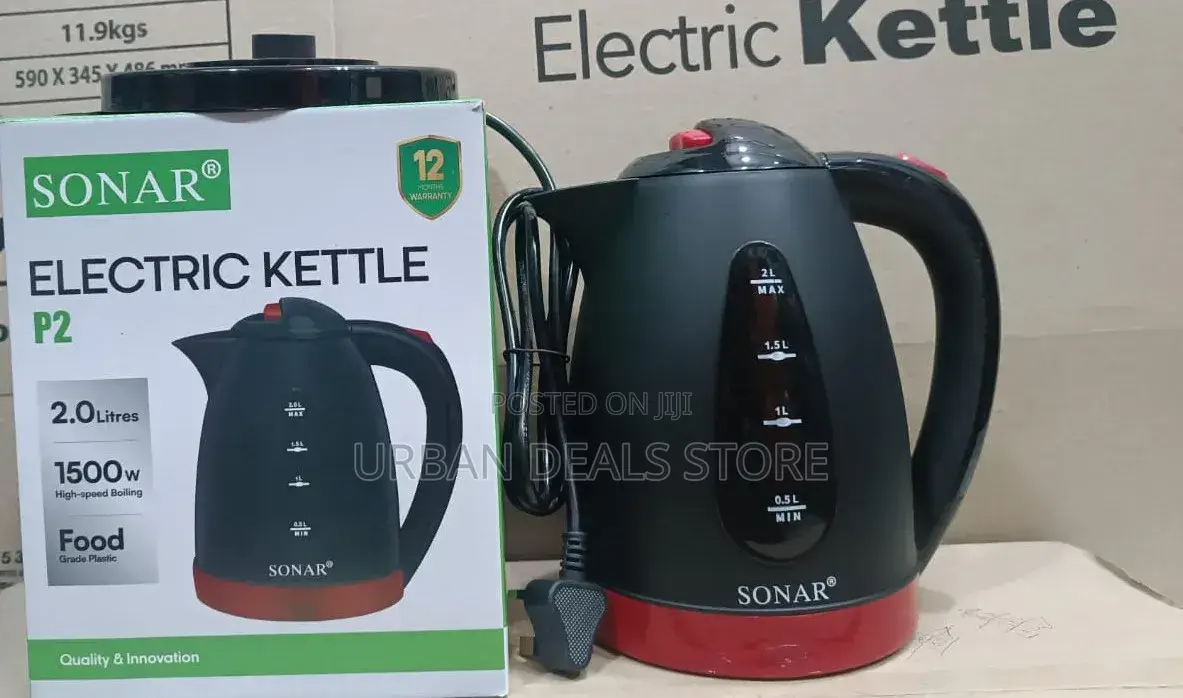 2.0litres Sonar Plastic Electric Kettle