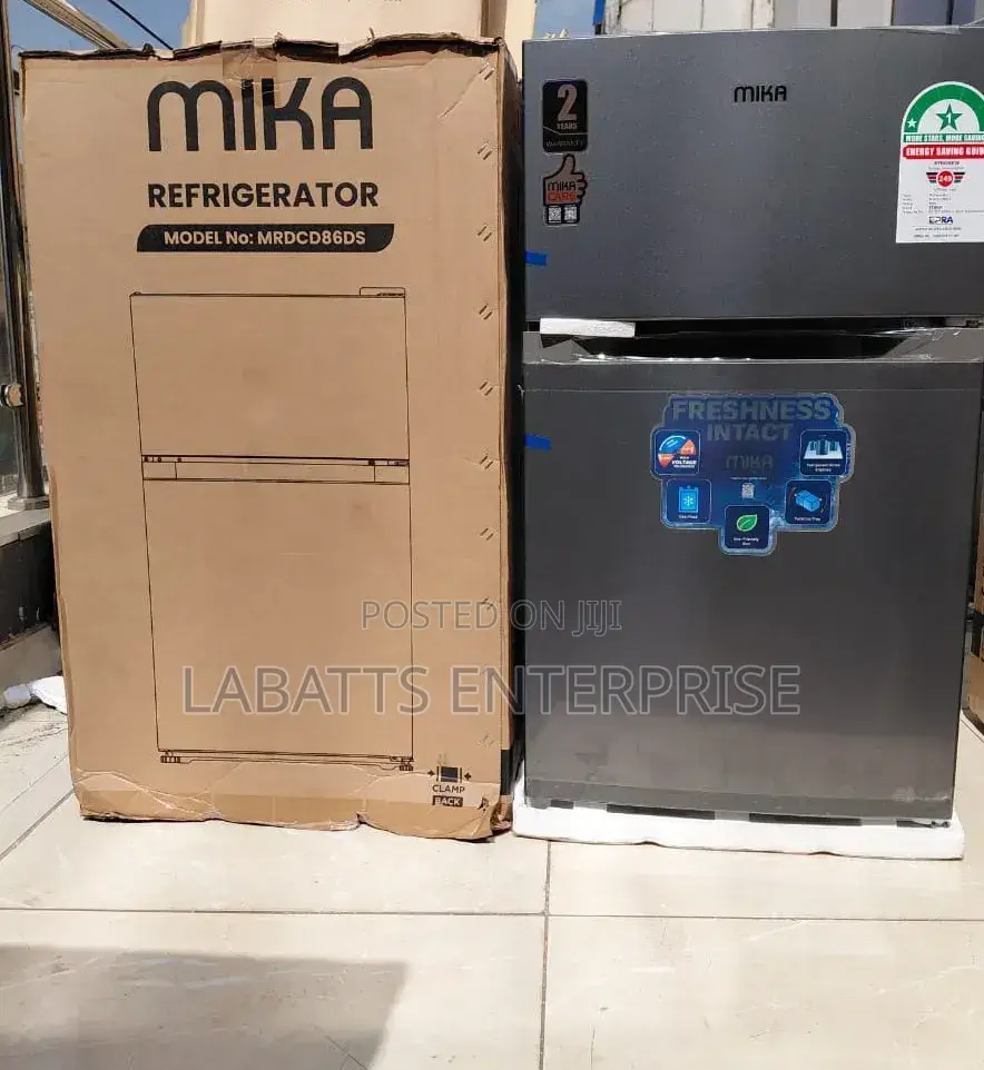Mika 86 L Double Door Refrigerator