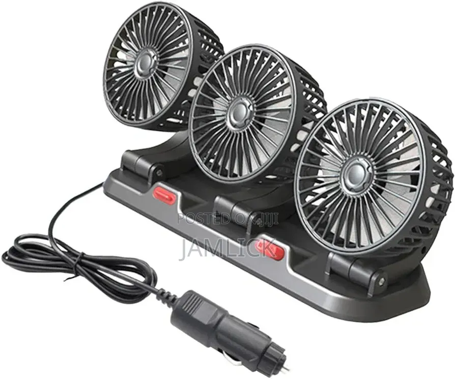 3 Head 24v Car Cooling Fan –Hk