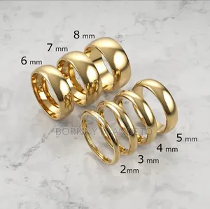 Personalized Pure Brass Wedding Rings