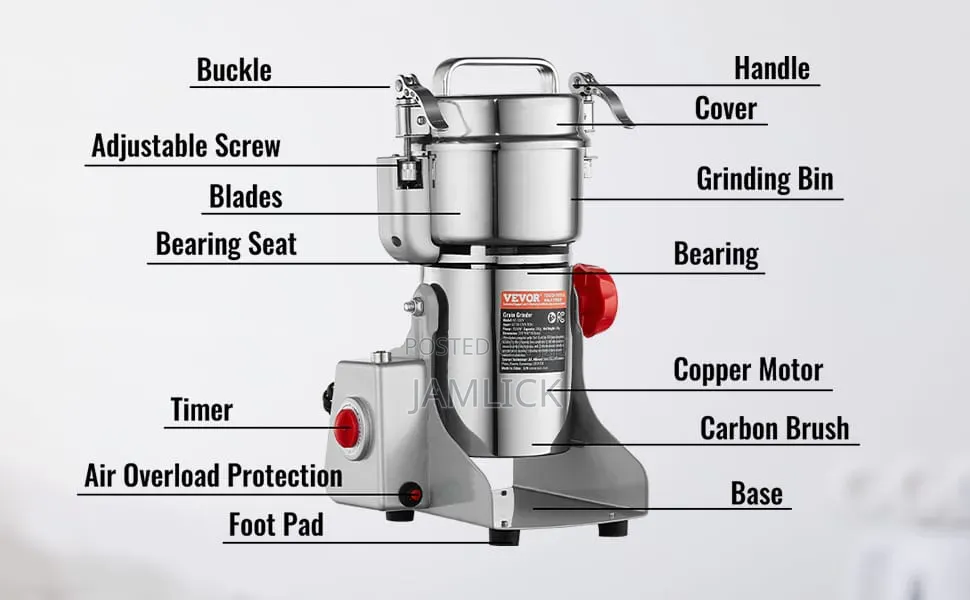 800g Electric Spice Grain Grinder – High Speed Milling Machine - Hk
