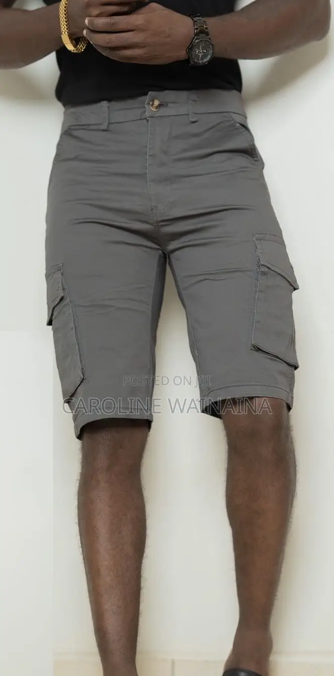 Dark Grey Cargo Shorts
