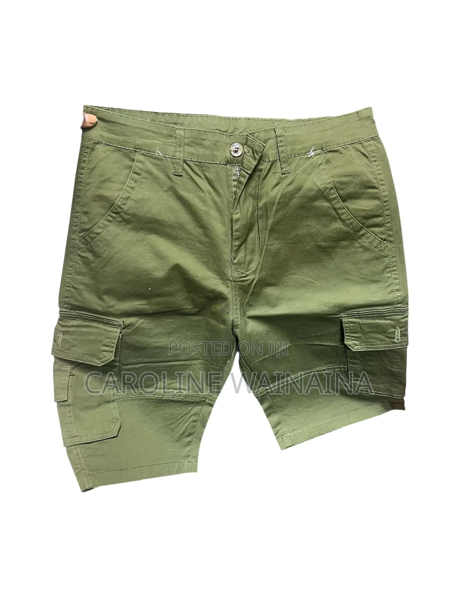Green Cargo Shorts for Men