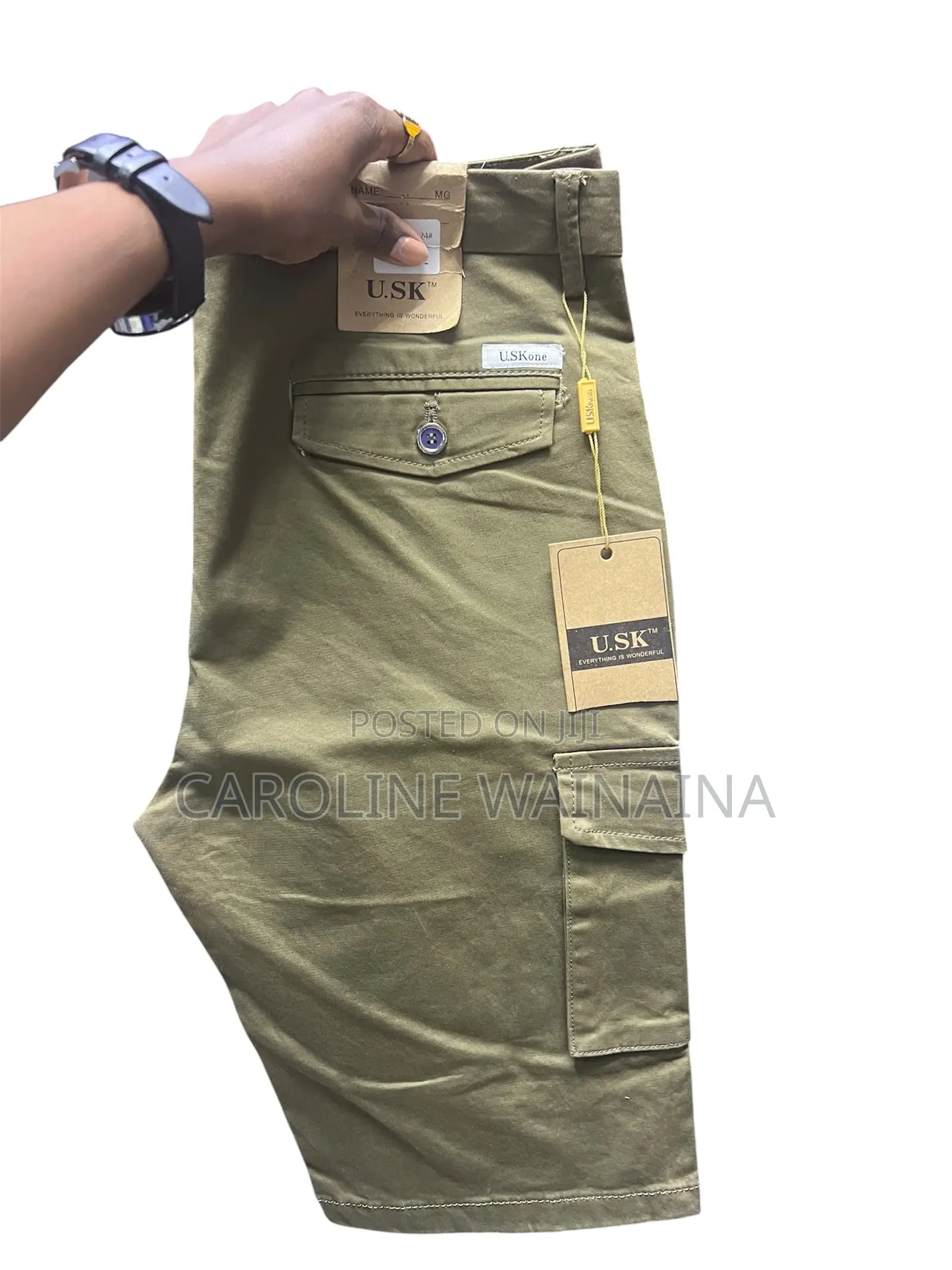 Jungle Green Cargo Shorts