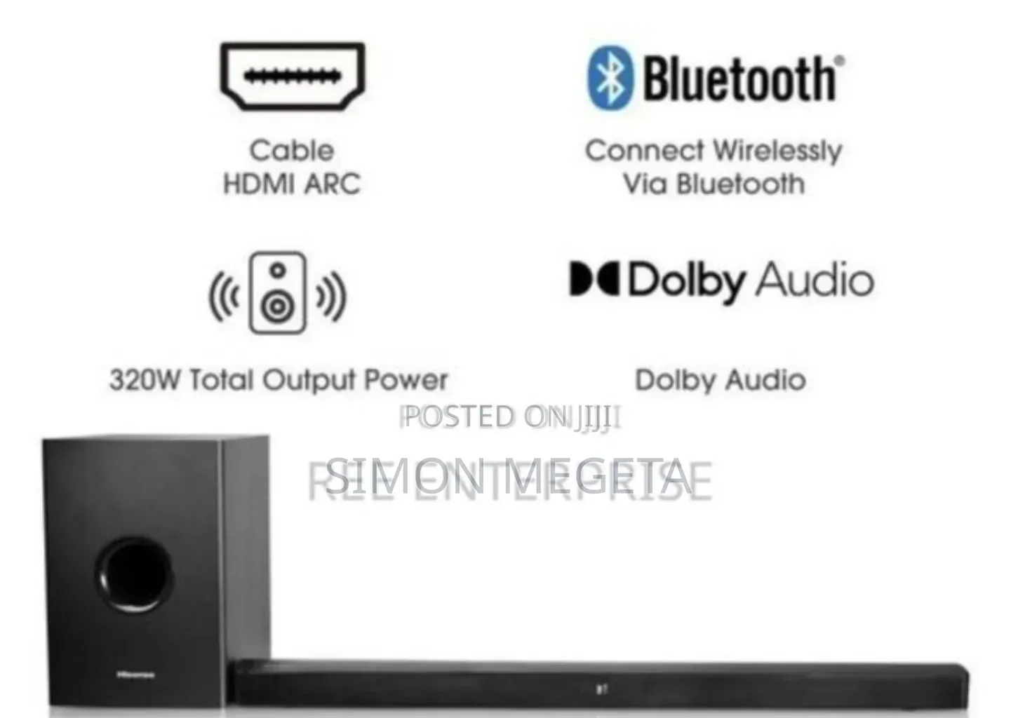 200watts Hisense Sound Bar Hs219