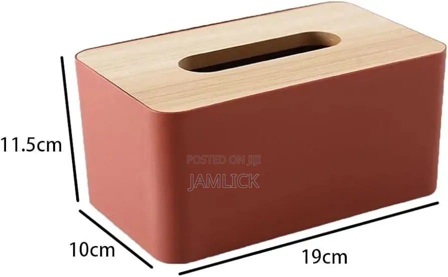 Bathroom Kitchen Bamboo Lid Napkin Tissue Holder – Hk