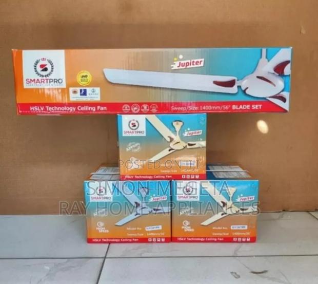 White Smartpro 56inch Ceiling Fan - main view
