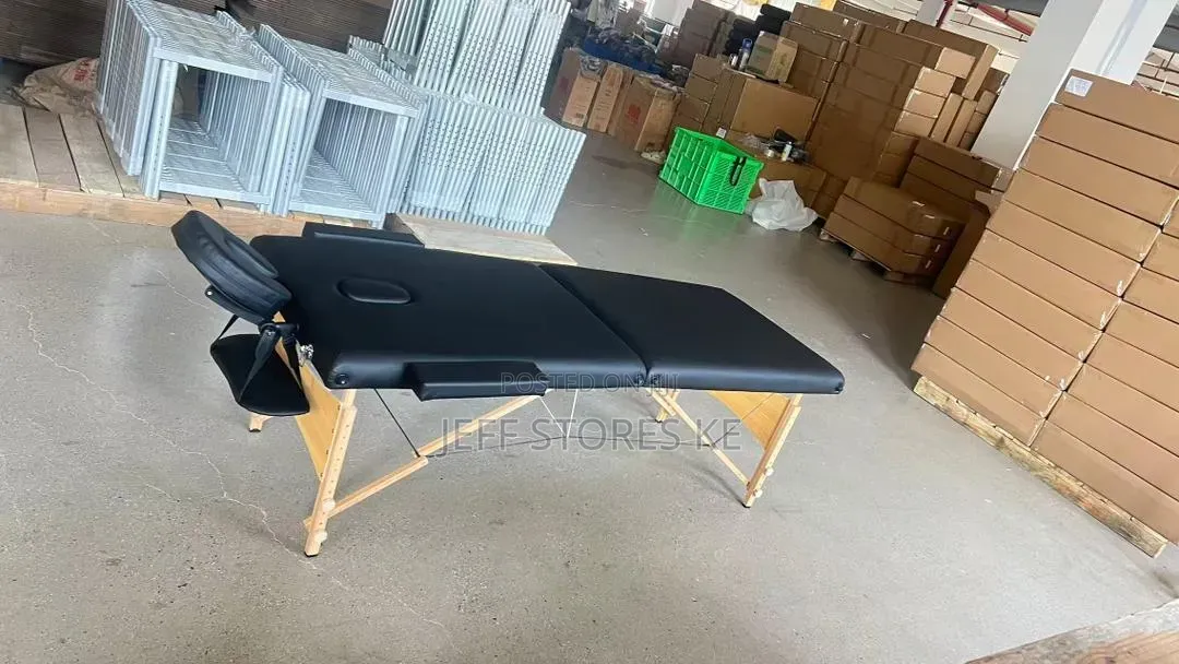 Imported 3 Segment Black Massage Bed