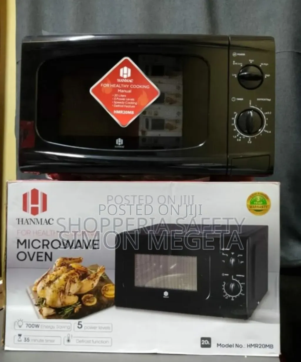 With 2knob Setting Hanmac 20l Manual Microwave