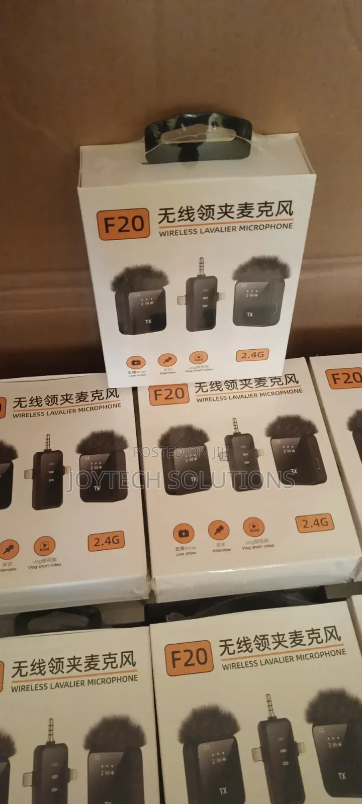 Wireless Microphone F20 Lapel Lavalier Phone Microphone