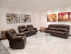 Recliner Sofas; 6-Singer Imported Brown Recliner Sofa