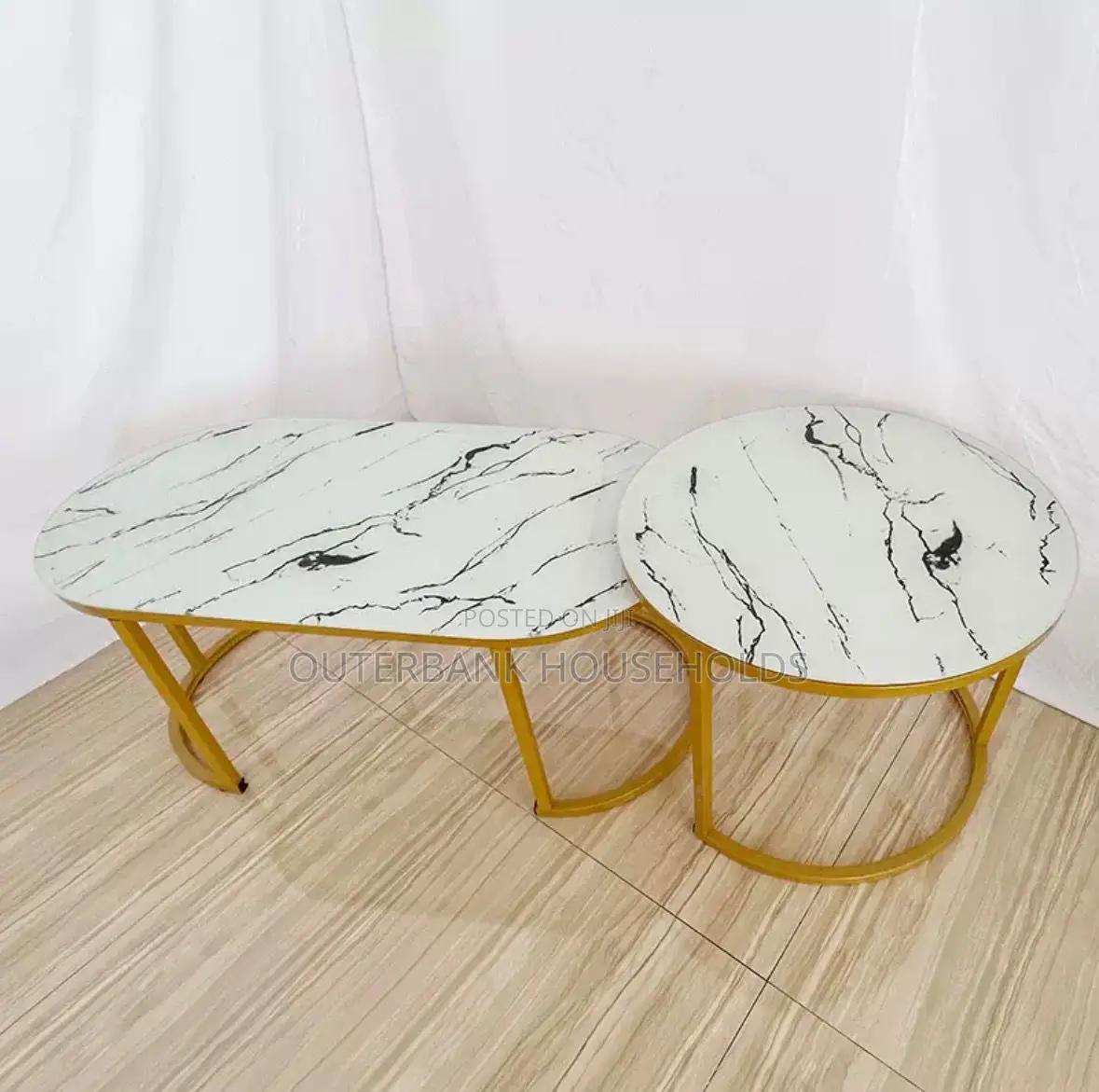MDF Top With Marble Effect 2 in 1 Nesting Coffee Table Available
