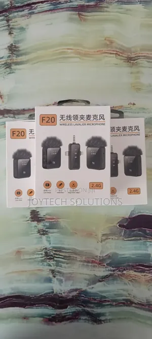 Condenser Latest F20 Phone Wireless Lavalier Microphone