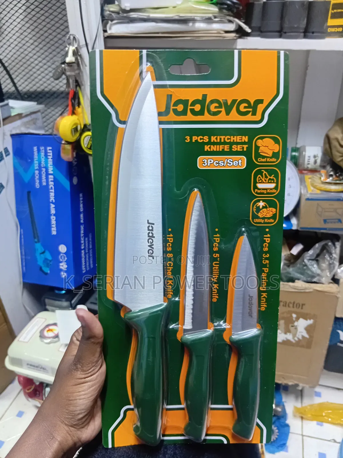 3 Piece Jadever Knife Set/Kitchen Knife Set