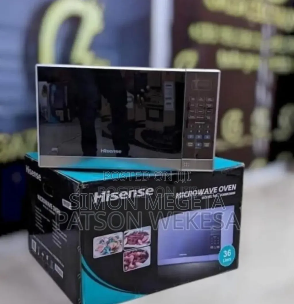 Silver Black Hisense 36l Digital Microwave