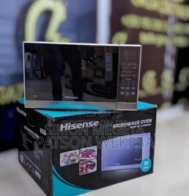 Silver Black Hisense 36l Digital Microwave
