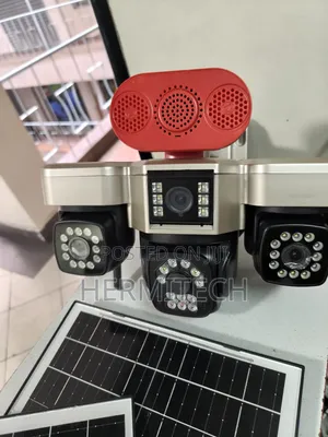 4g Aov Solar Camera With 4 Lens Outdoor Motion Sensor Alarm Siren