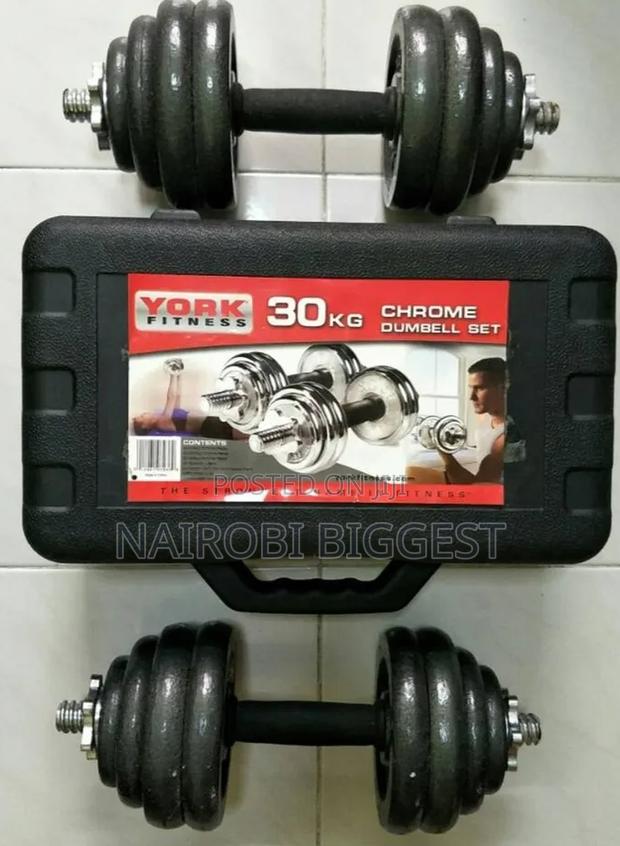 30kg Adjustable Dumbell Barbell Weight Set