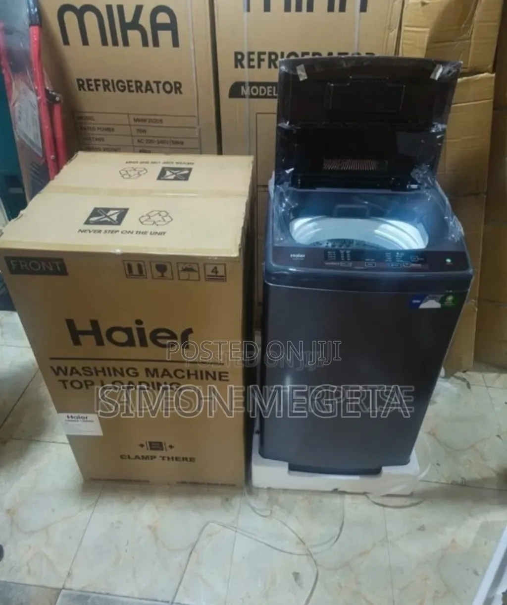 Single Tab Haier 8kgs Washing Machine.