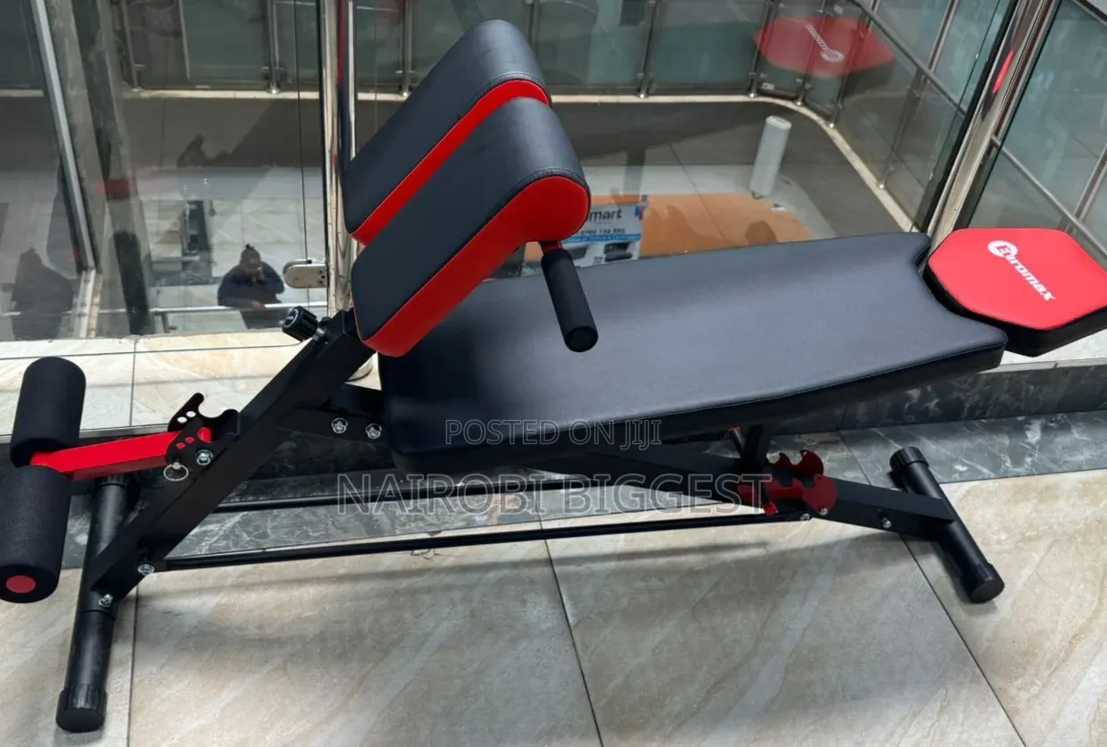 Adjustable Decline Sit-Up Bench With Leg Support