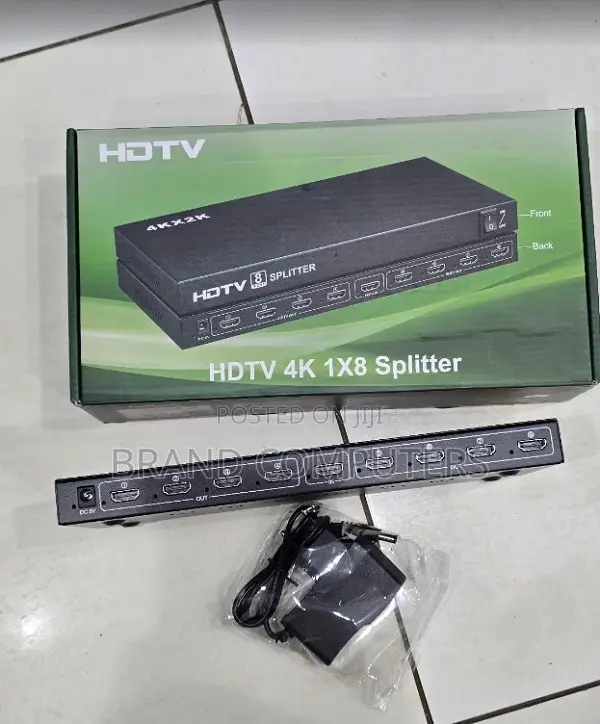 8 Port Hdmi Splitter 1 in 8 Port Out of Full Hd Support 1080 P